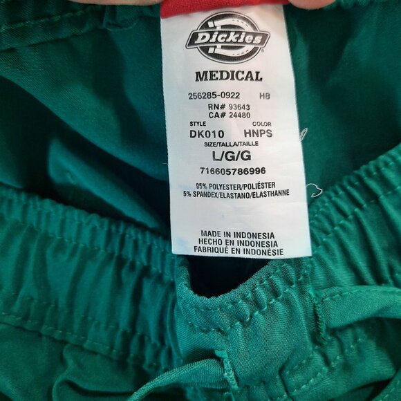 Turquoise medical scrub pants - Dickies brand - Picture 8 of 11